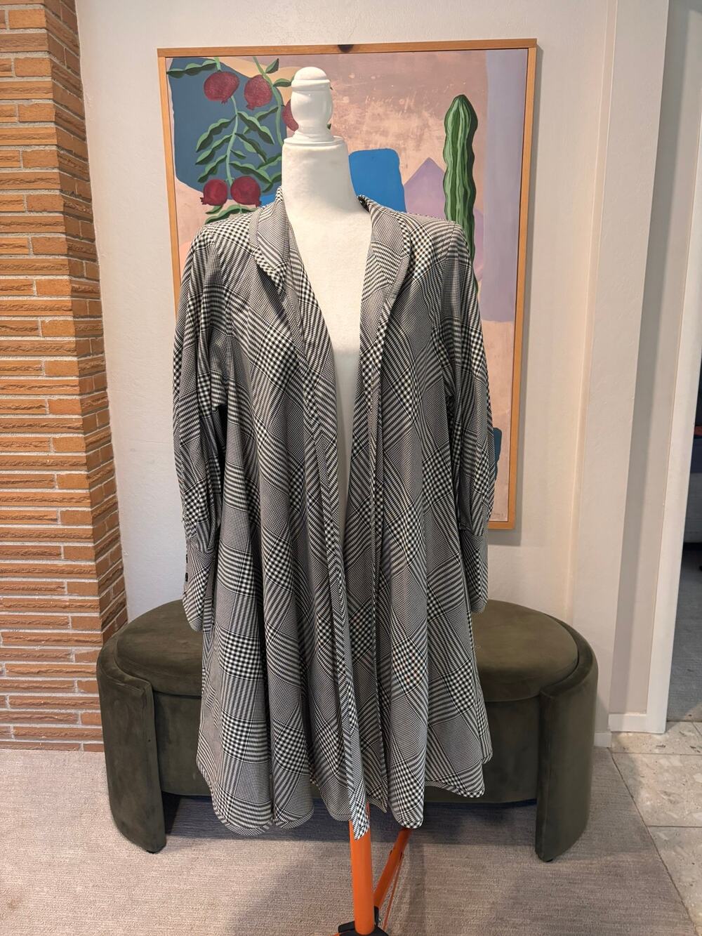Vintage Ungaro Parallèle Paris Plaid Swing Jacket — Made in Italy